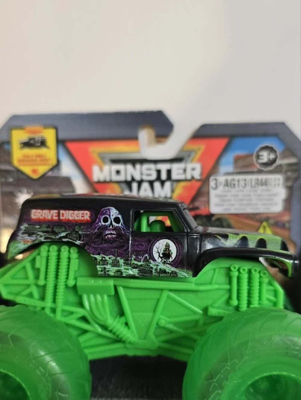 Grave Digger Monster Jam Green Monster Truck Toy